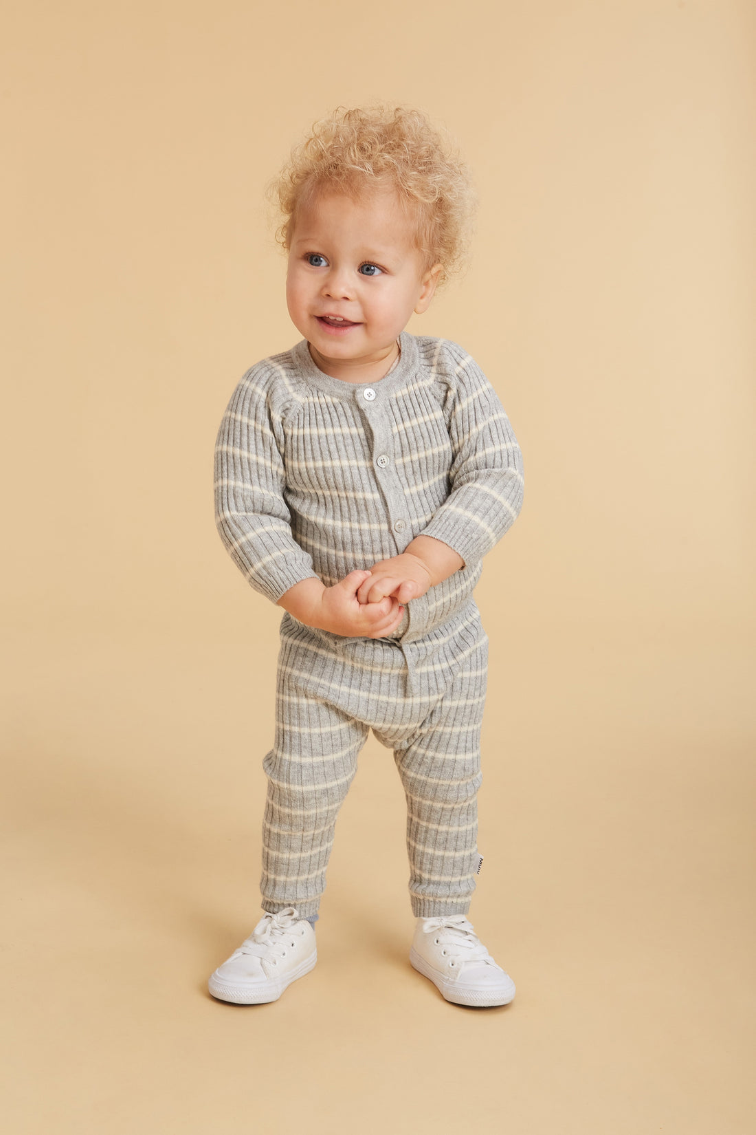 Molo Grey Stripe Sigmund Pants