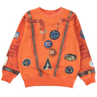 Molo Orange Astro Memphis Sweatshirt
