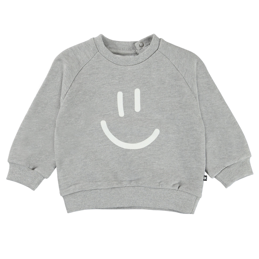 Molo Grey Melange Disc Sweatshirt