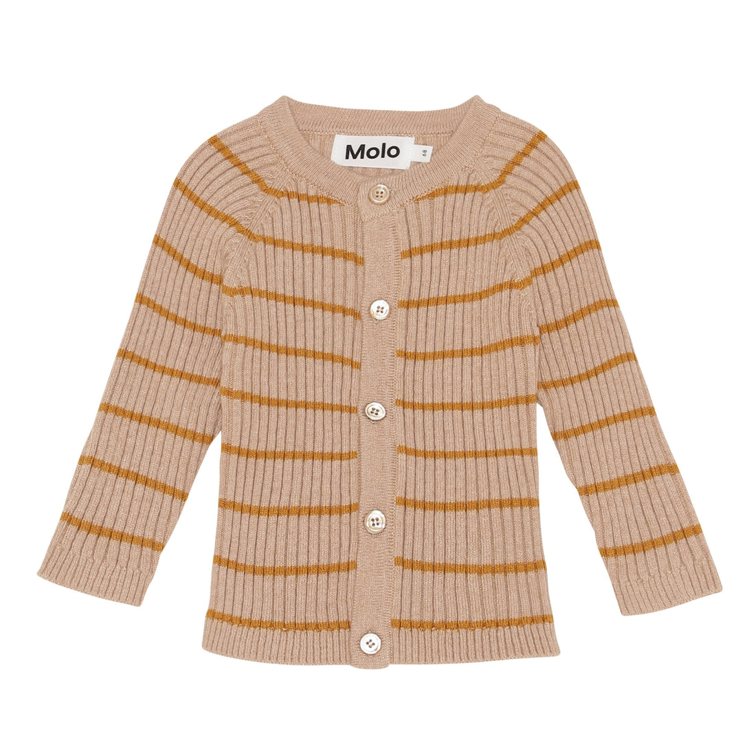 Molo Rose Stripe Bendix Cardigan