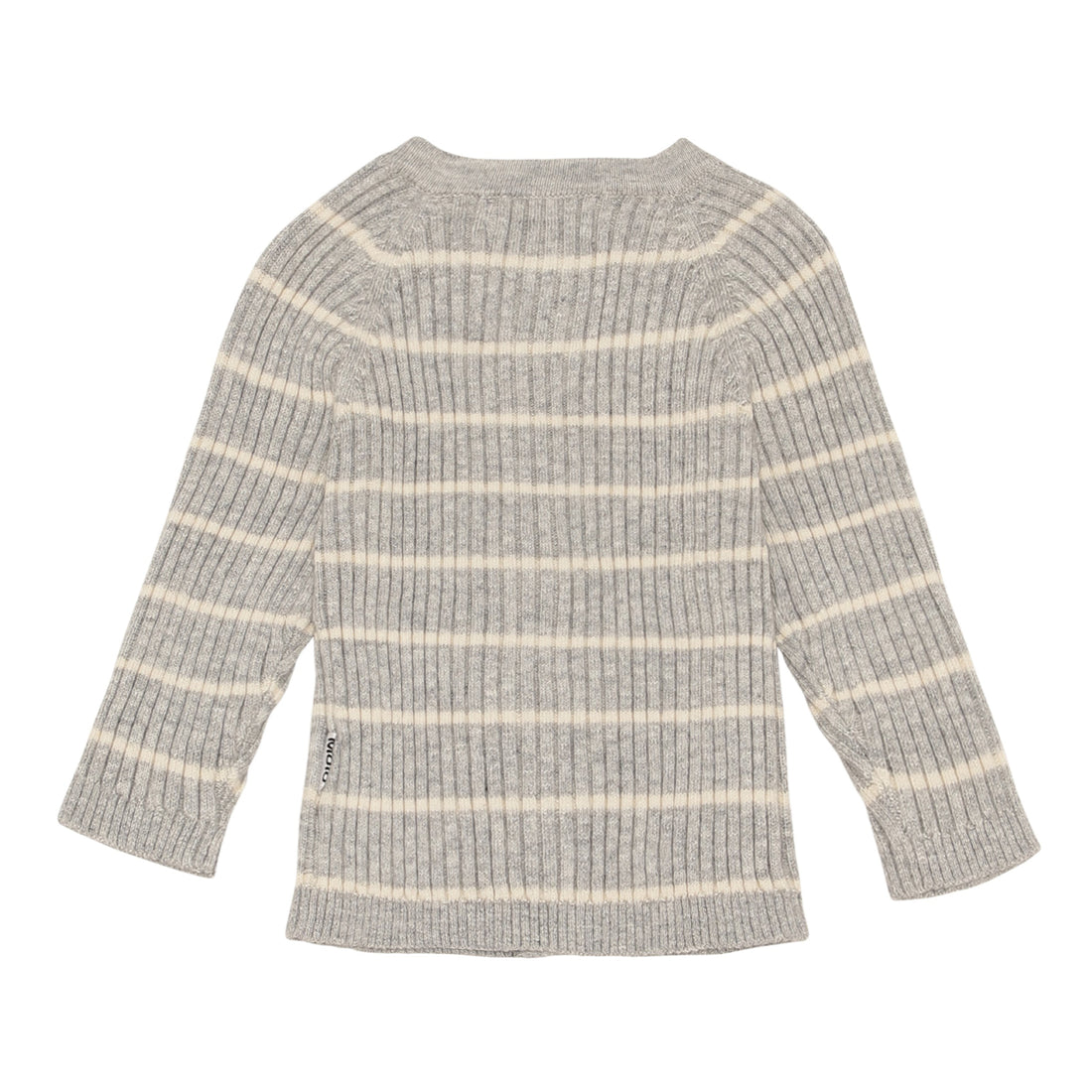 Molo Grey Stripe Bendix Cardigan