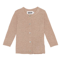 Molo Oatmeal Melange Georgette Cardigan