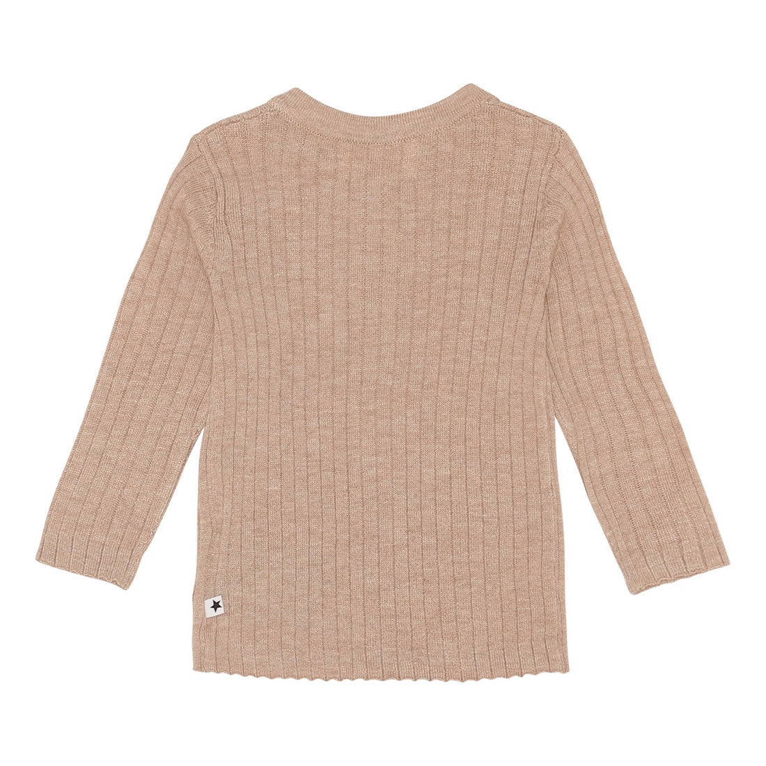 Molo Oatmeal Melange Georgette Cardigan