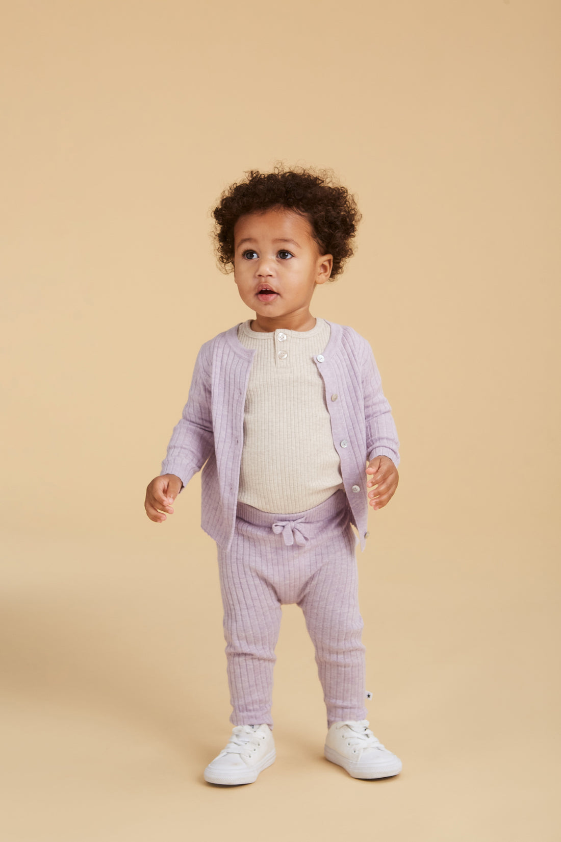 Molo Frozen Lilac Georgette Cardigan