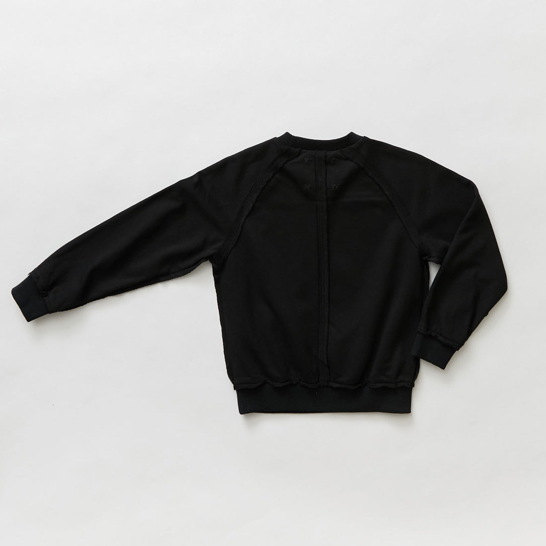 Hey kid Rugged Seam Sweatshirt- Black