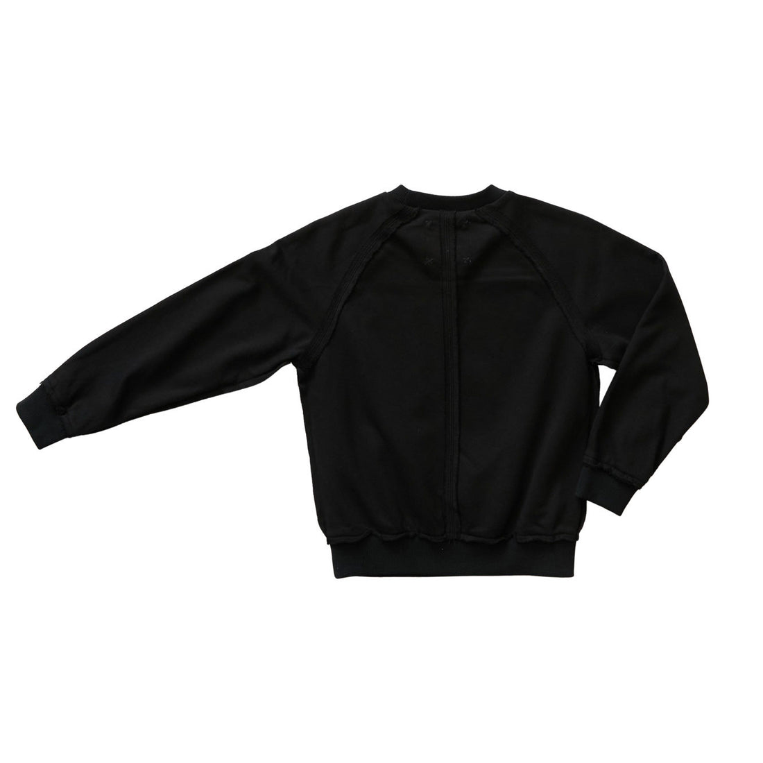 Hey kid Rugged Seam Sweatshirt- Black