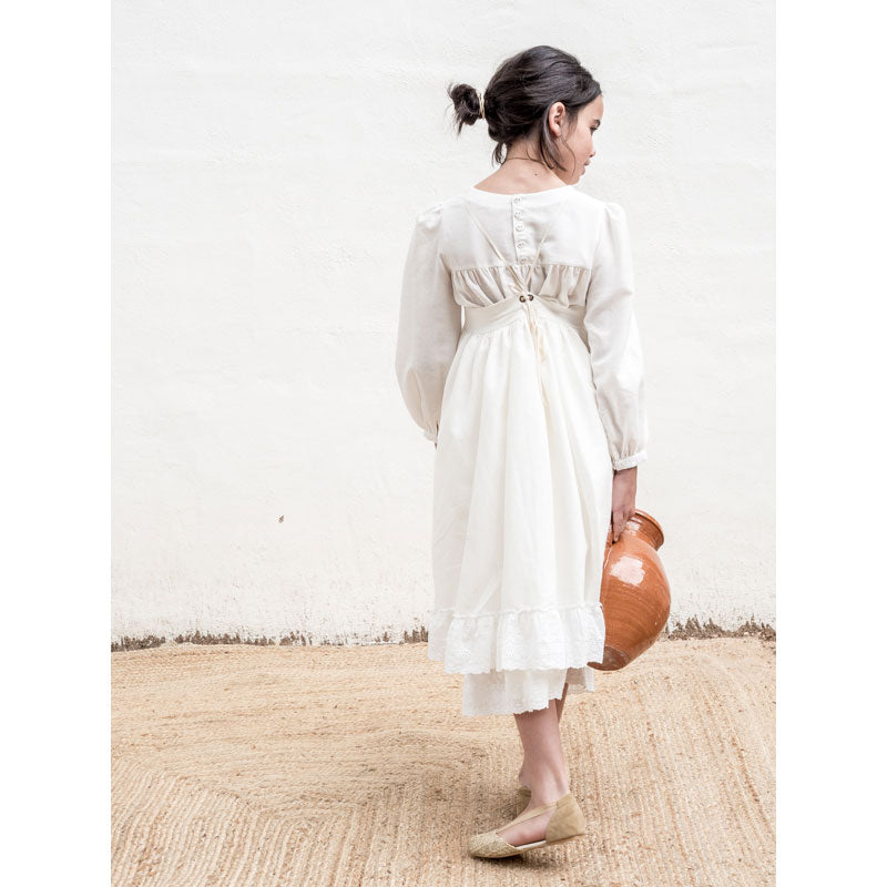 Belle Chiara Cream Lace Detailed Dress