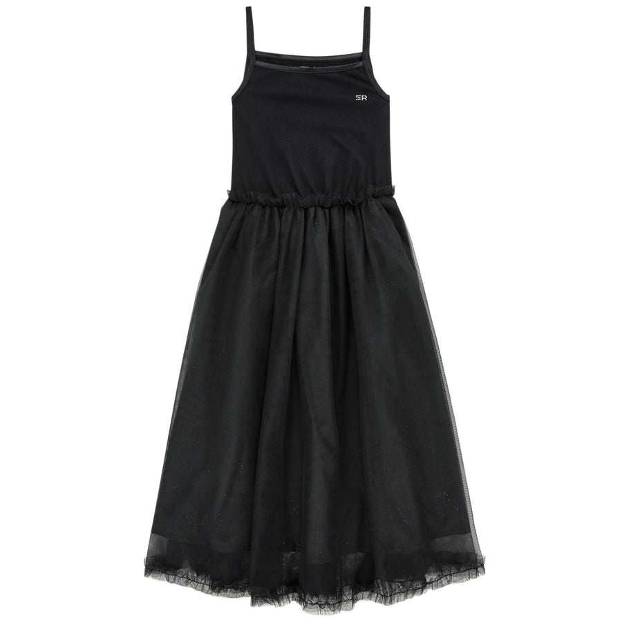 Sonia Rykiel  Black Tulle Maxi Dress