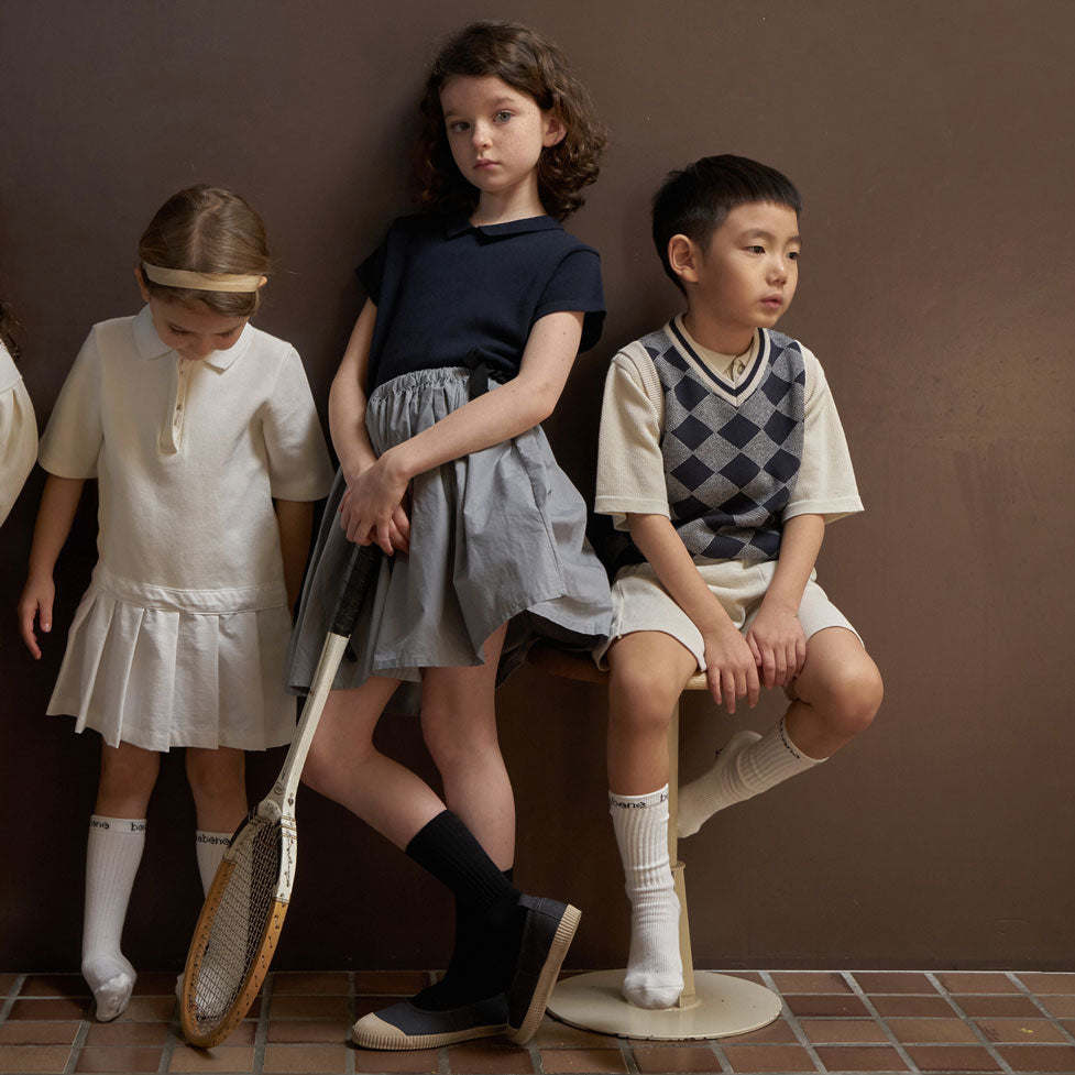 Bene Bene  Ecru Tennis Boy Knit Tee