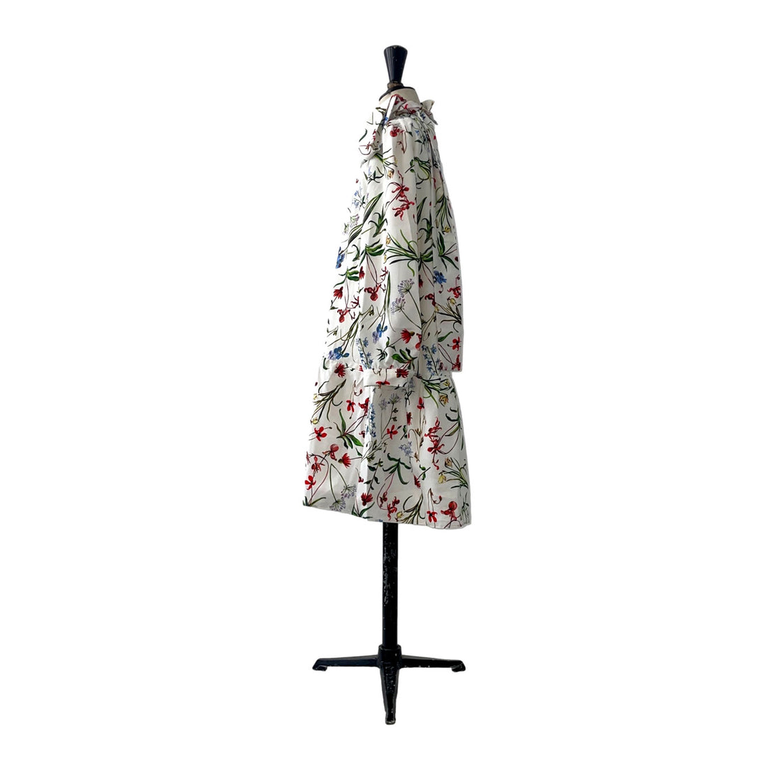 Lemoniez Flower Print Ruffled Hem Tango Dress