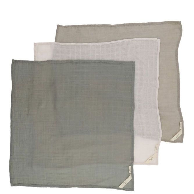 Konges Slojd Lime Stone Muslin Cloths