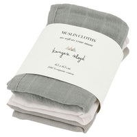 Konges Slojd Lime Stone Muslin Cloths