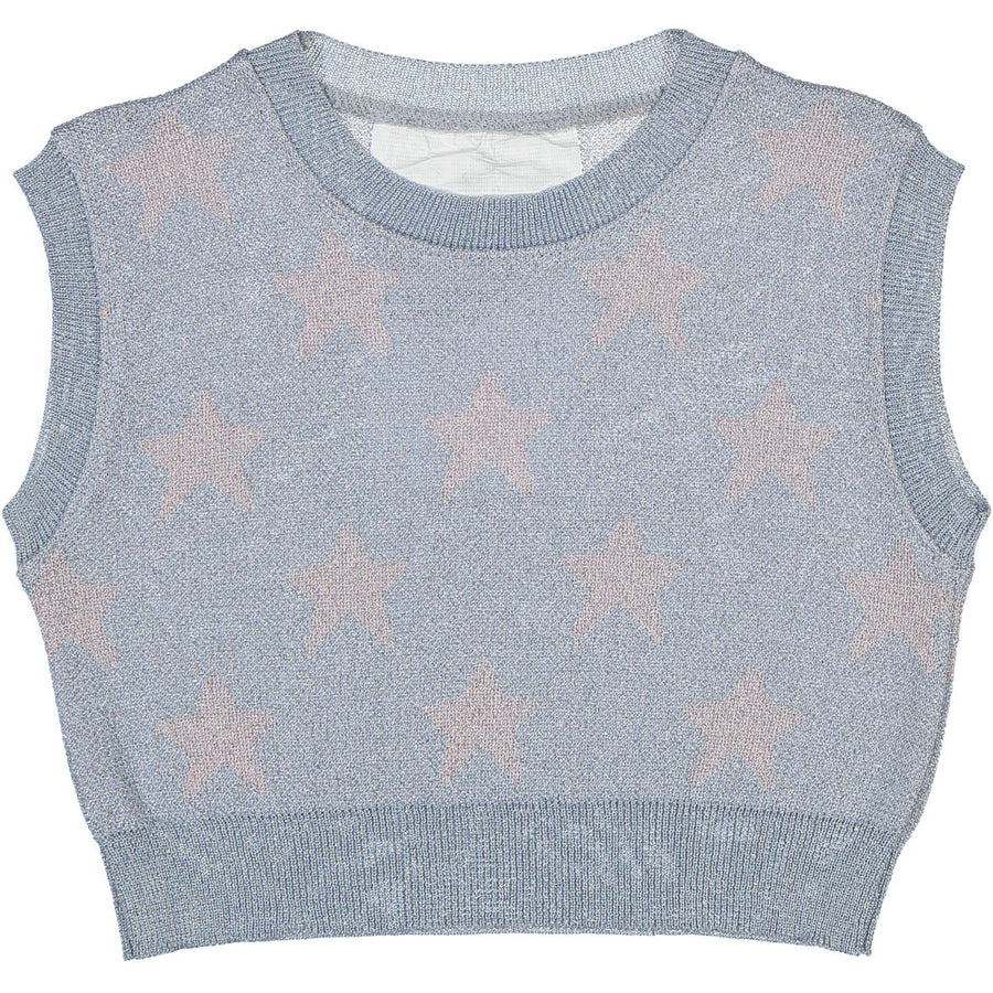 Caroline Bosmans Star Insanity Jaquard Knitted Vest - Ladida