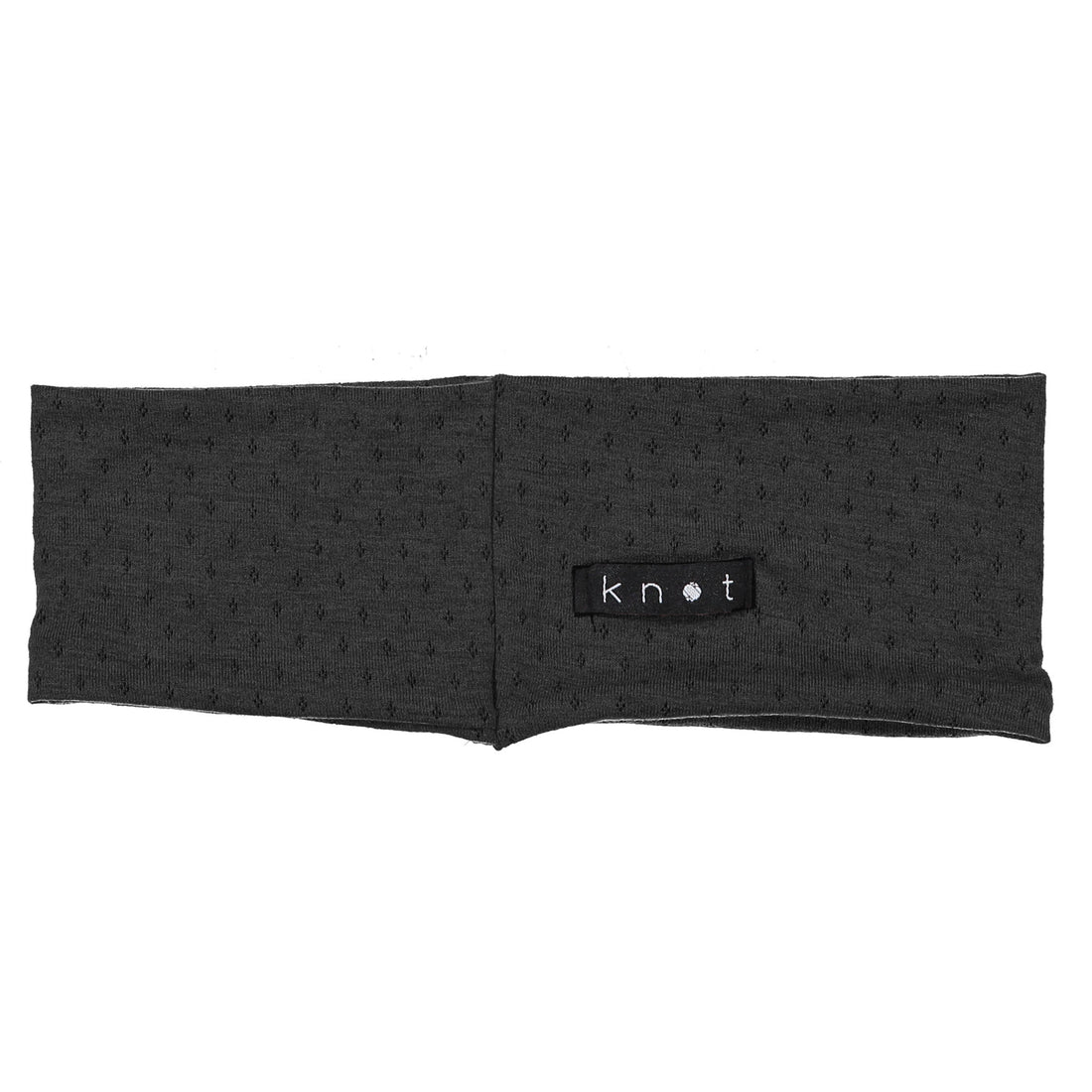Knot Hairbands Pointelle Headwrap // Black