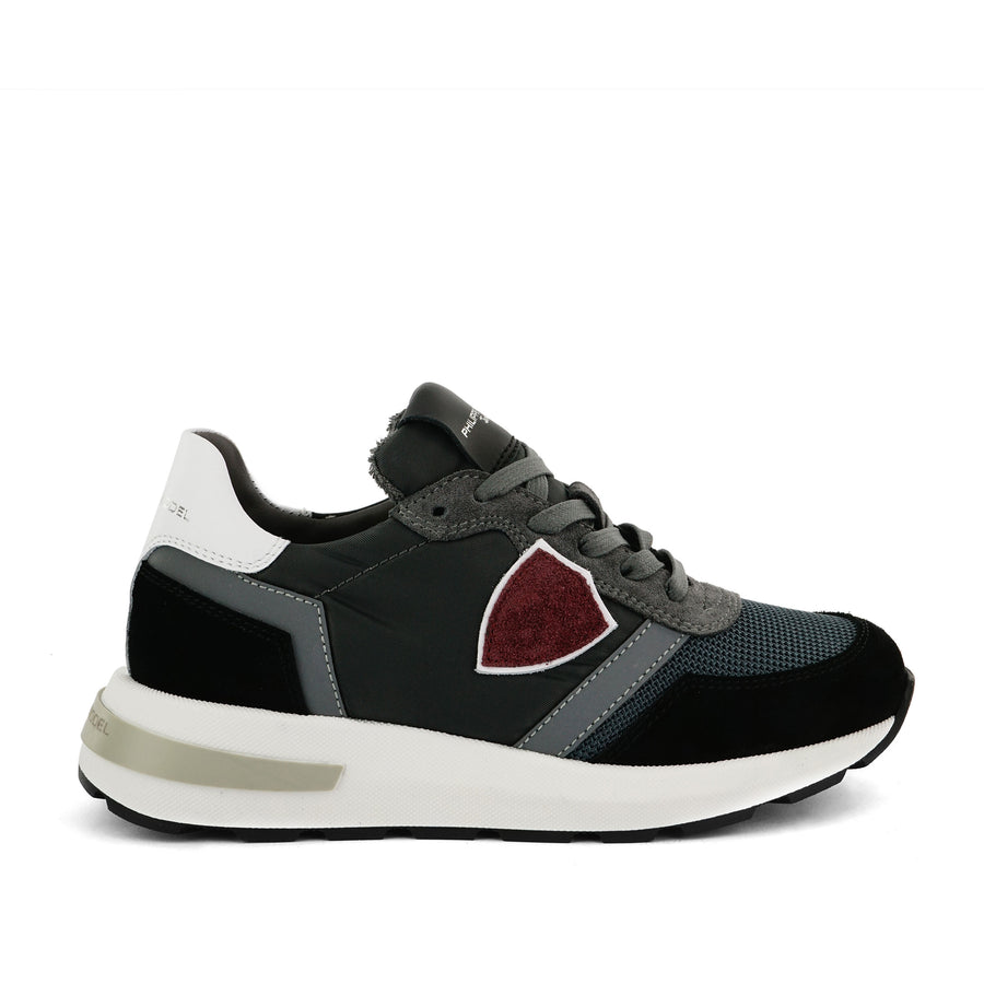 Philippe Model Dark Grey/Black/White/Dark Red Sneakers