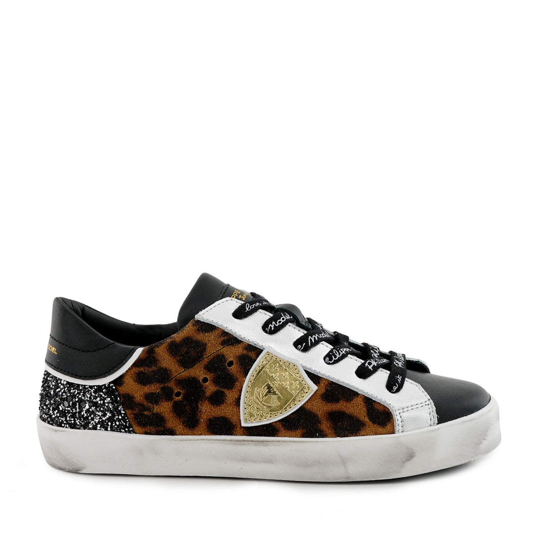 Philippe Model Leopard/Black/Silver/White  Leo Mix  Sneakers