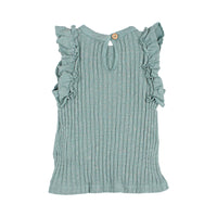 Buho Sea Pine Baby Rib Ruffle Tee