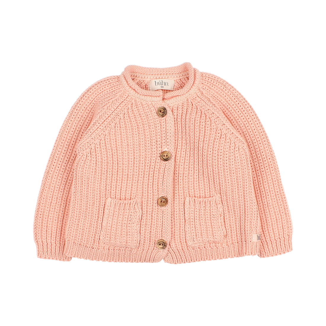 Buho Apricot Baby Cotton Knit Cardigan