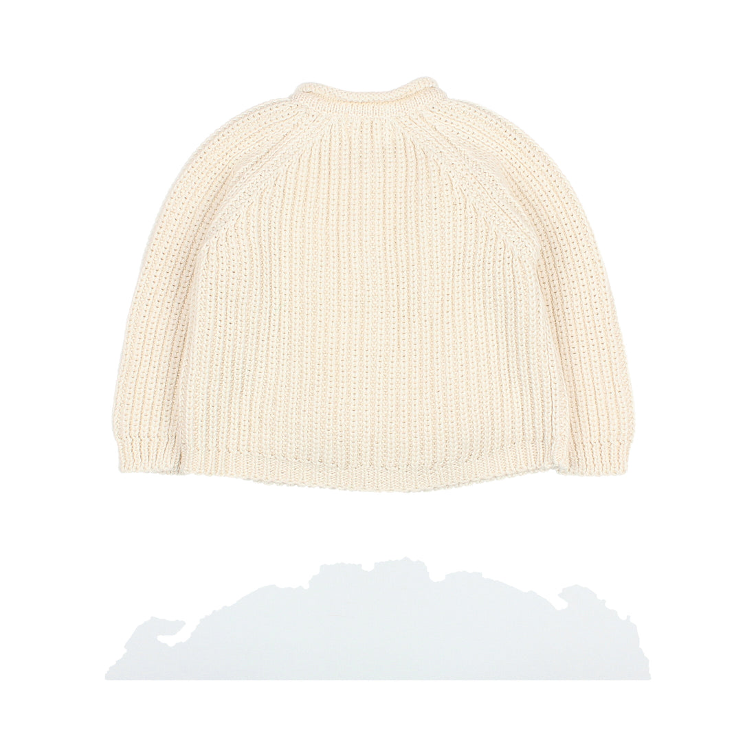 Buho Ecru Baby Cotton Knit Cardigan