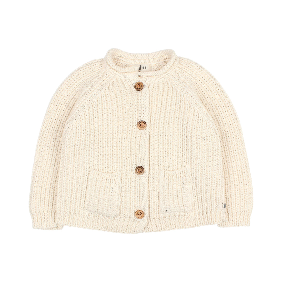 Buho Ecru Baby Cotton Knit Cardigan