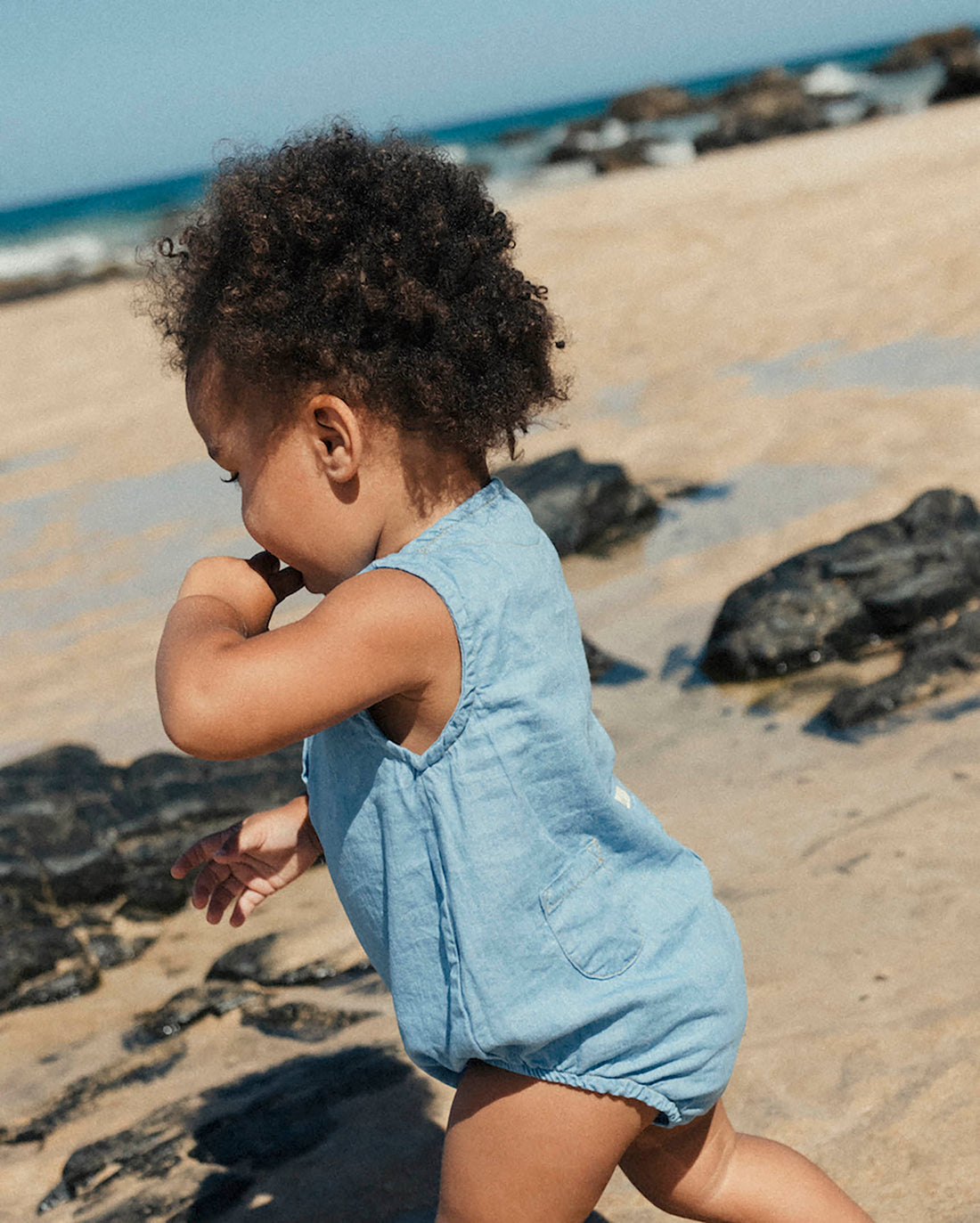 Buho Denim Baby Romper