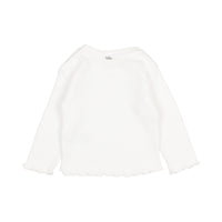 Buho White Baby Rib Cordele Sweatshirt
