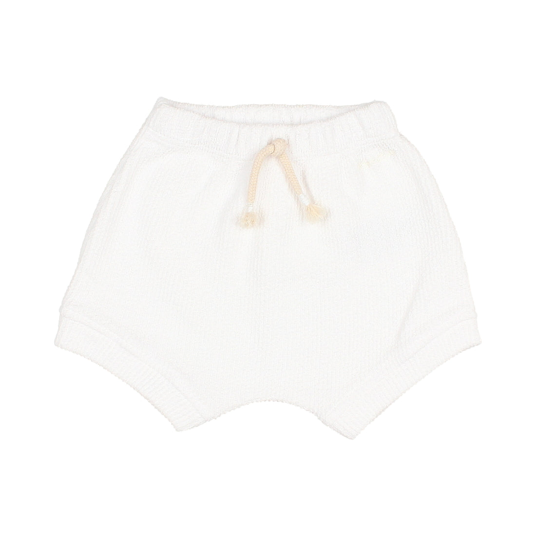 Buho White Baby Rib Cordele Shorts