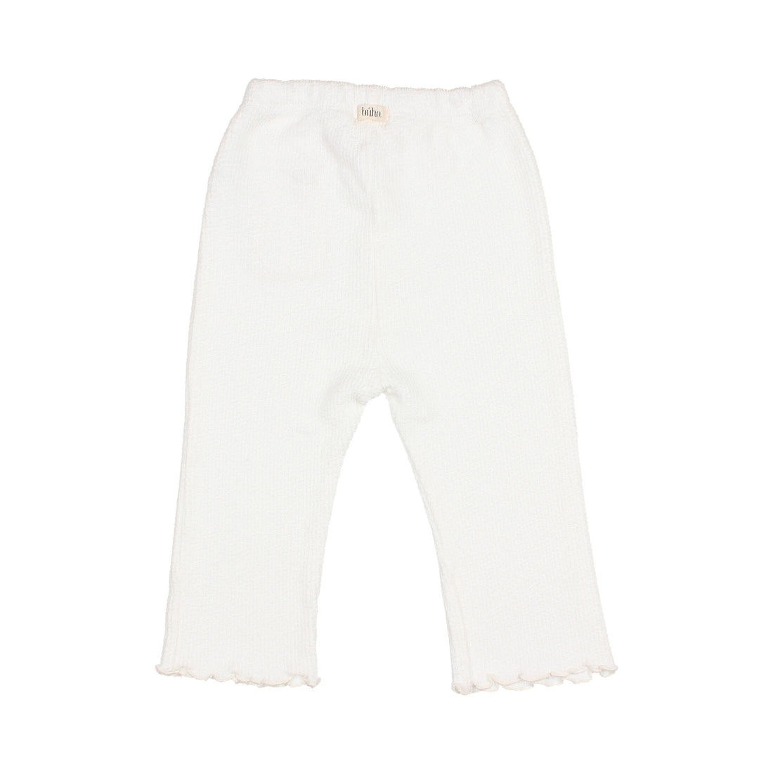 Buho White Baby Rib Cordele Pants