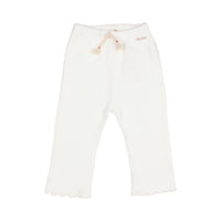 Buho White Baby Rib Cordele Pants