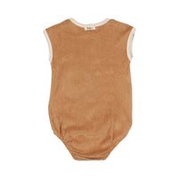 Buho Caramel Baby Terry Cloth Romper