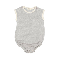 Buho Grey Baby Terry Cloth Romper