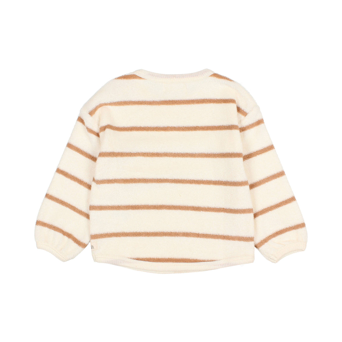 Buho Ecru Stripes Baby Terry Cloth Sweatshirt