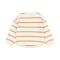 Buho Ecru Stripes Baby Terry Cloth Sweatshirt
