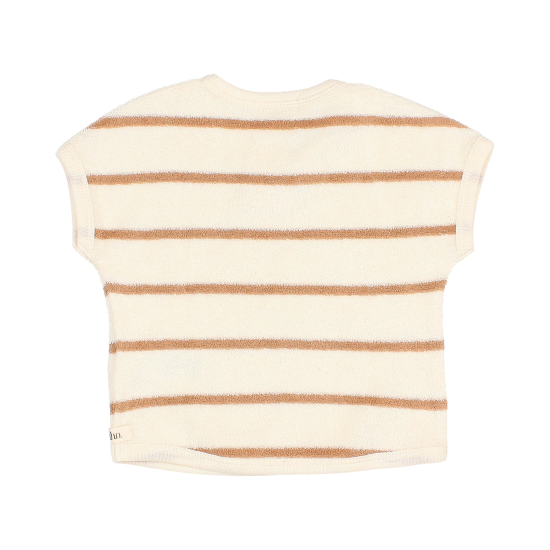 Buho Ecru Stripes Baby Terry Cloth Tee