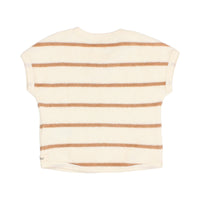 Buho Ecru Stripes Baby Terry Cloth Tee