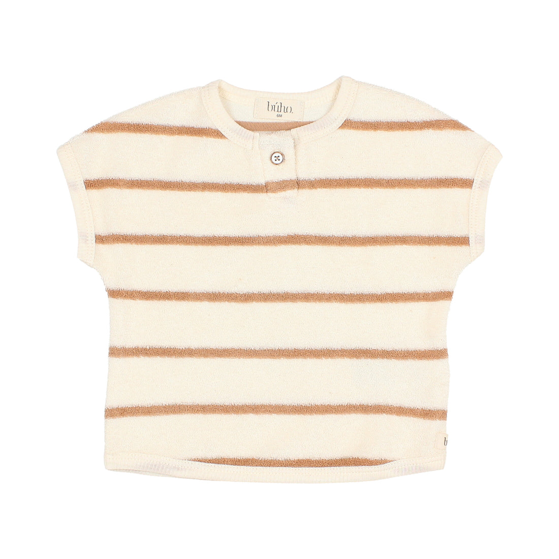 Buho Ecru Stripes Baby Terry Cloth Tee