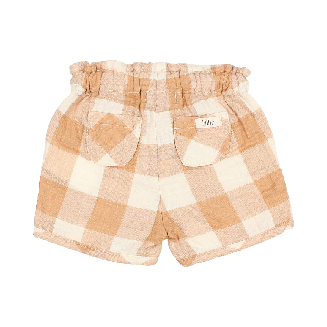 Buho Caramel Baby Gingham Shorts