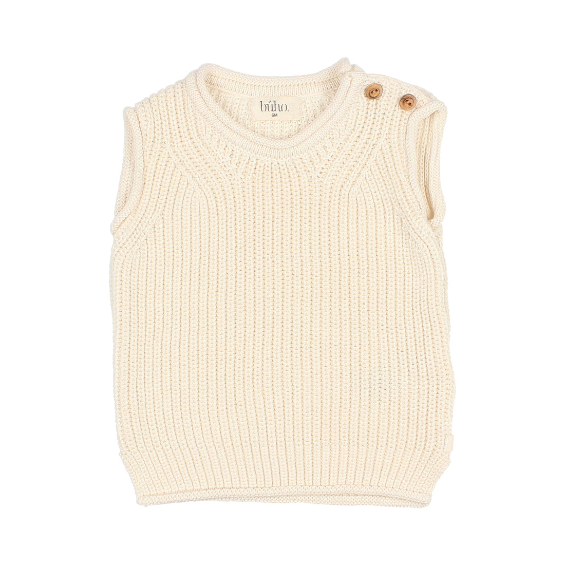 Buho Ecru Baby Cotton Vest