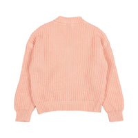 Buho Apricot Cotton Knit Cardigan
