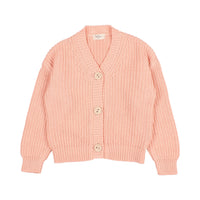 Buho Apricot Cotton Knit Cardigan