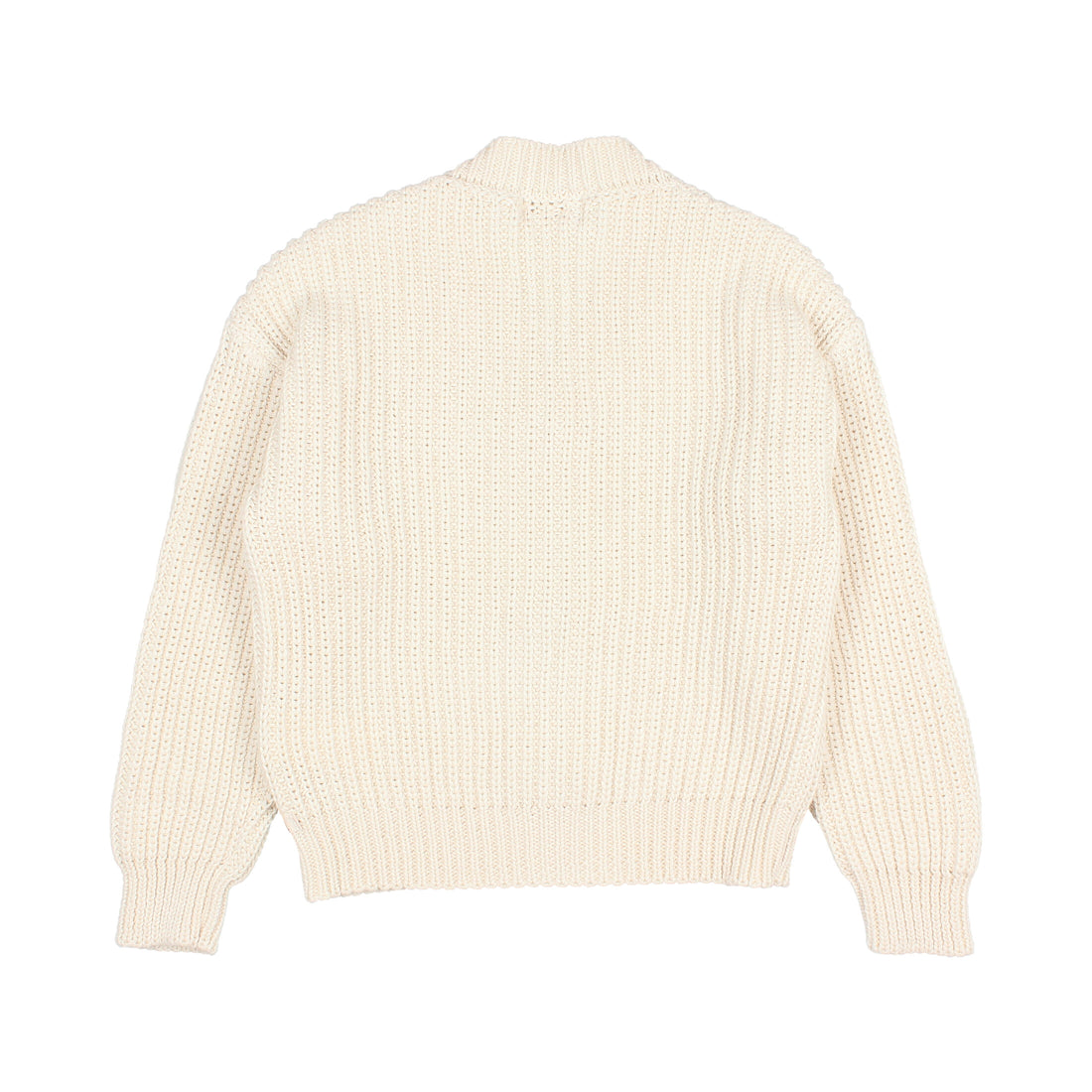 Buho Ecru Cotton Knit Cardigan