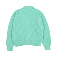 Buho Mint Cotton Knit Cardigan