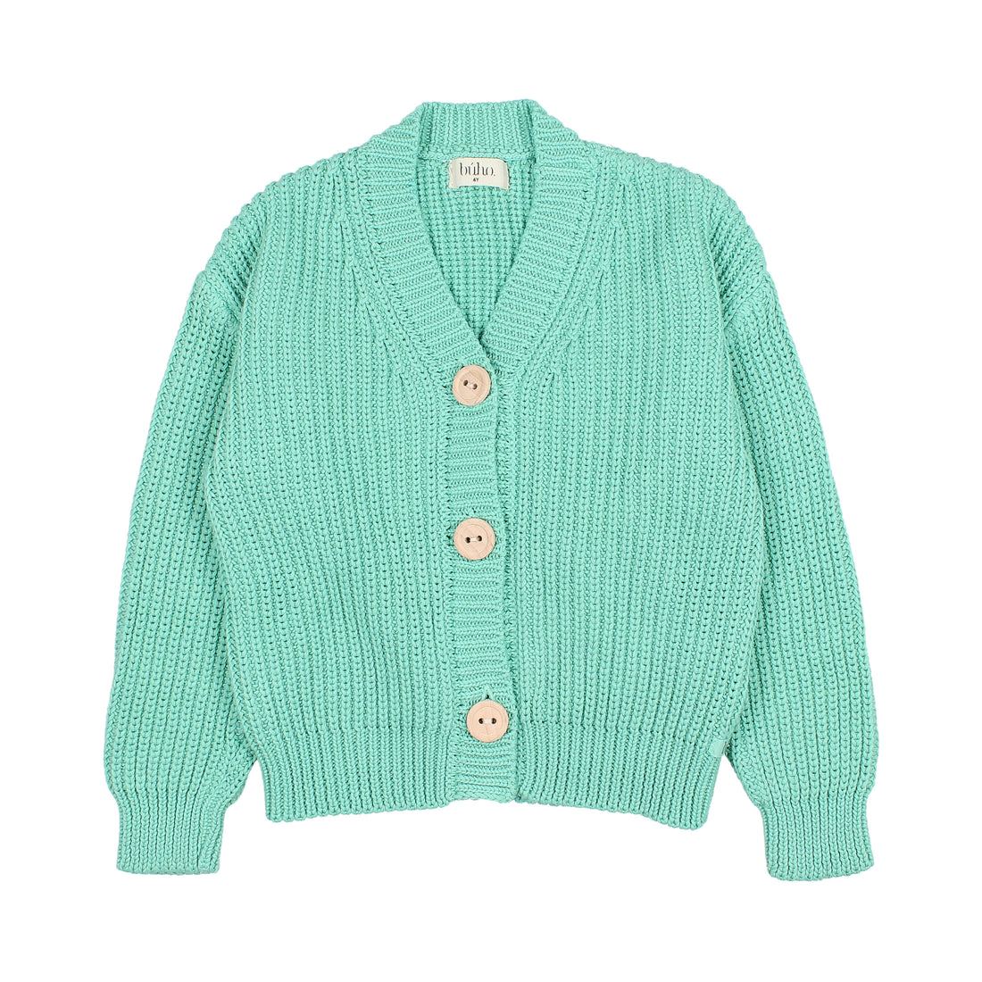 Buho Mint Cotton Knit Cardigan