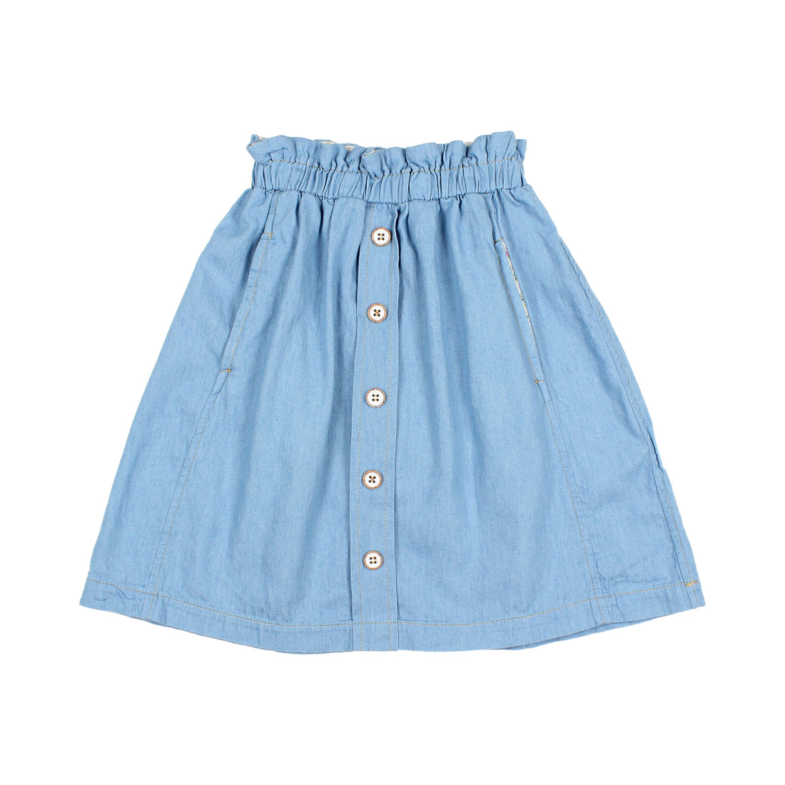 Buho Denim Midi Skirt