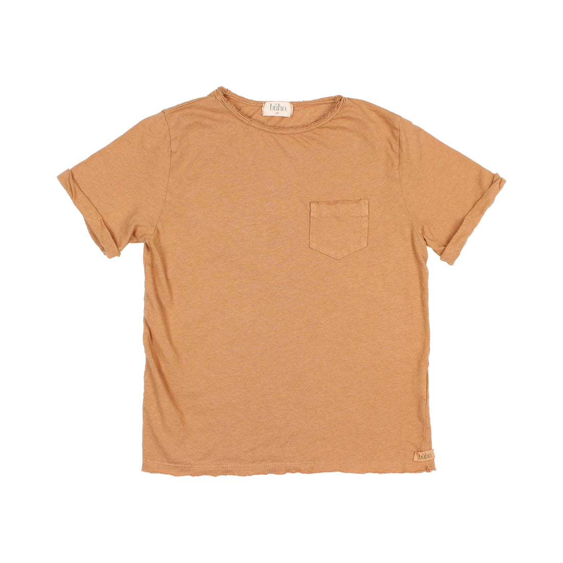 Buho Caramel Pocket Linen T-Shirt