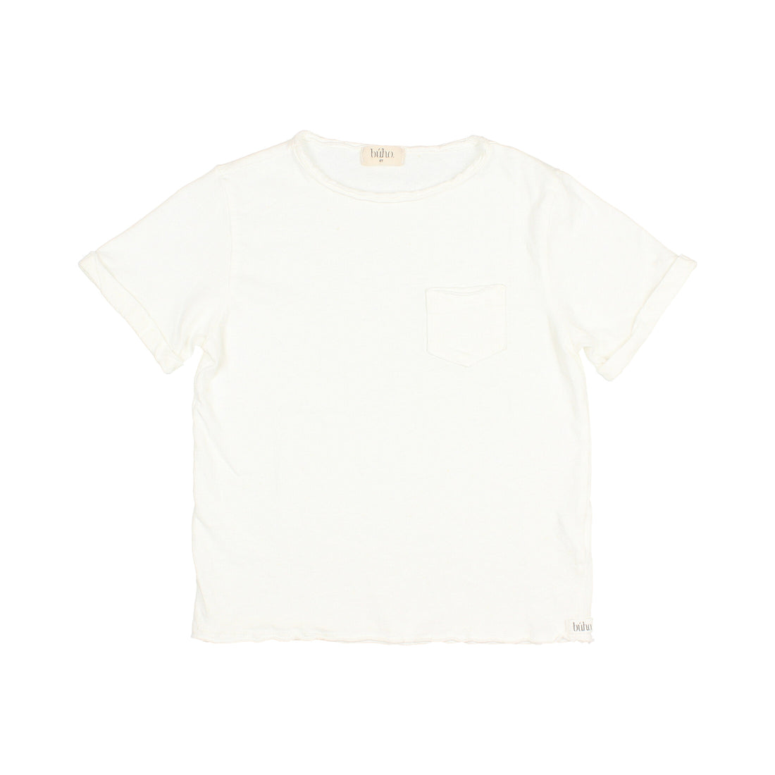 Buho Ecru Pocket Linen T-Shirt