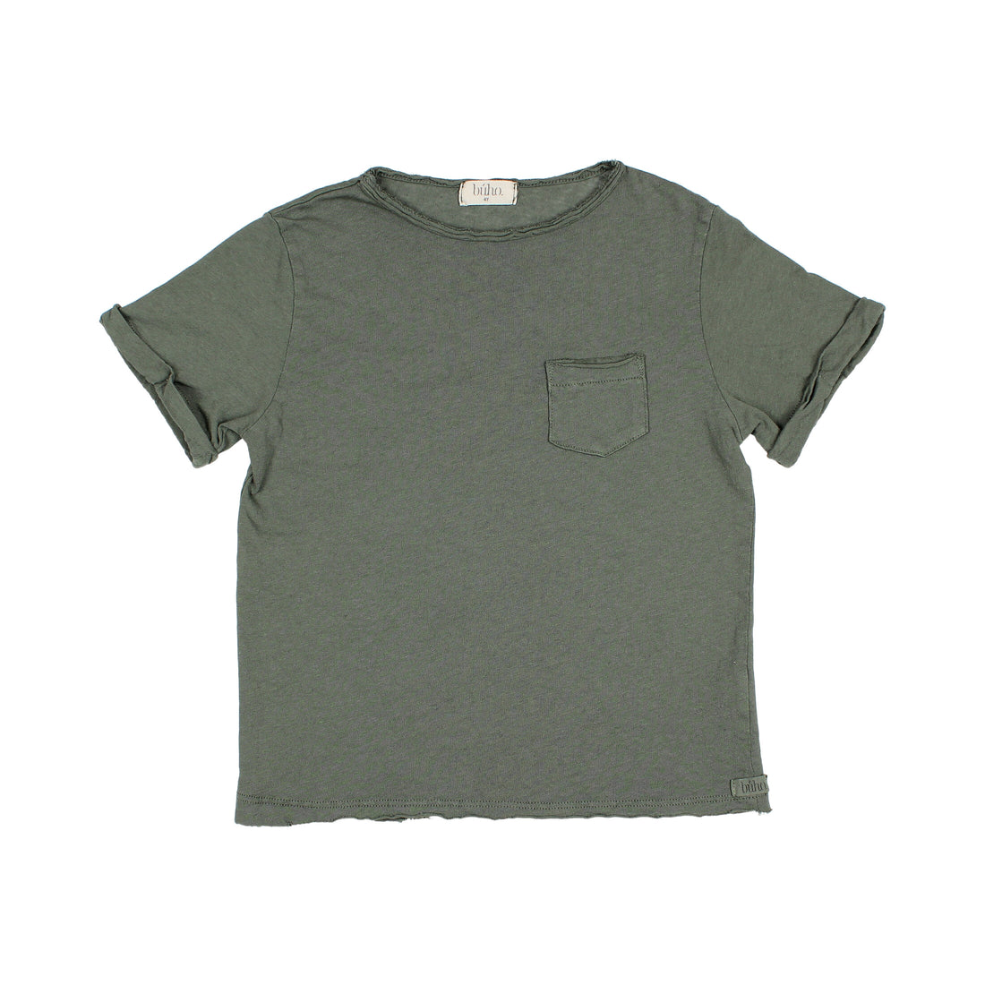 Buho Kaki Pocket Linen T-Shirt