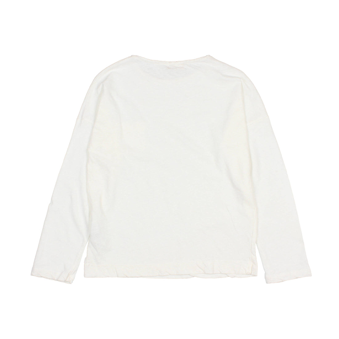 Buho Ecru Long Sleeves Linen T-Shirt