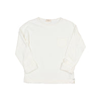 Buho Ecru Long Sleeves Linen T-Shirt