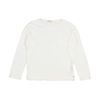 Buho Ecru Long Sleeves Linen T-Shirt